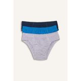 Defacto Penye 3lü Slip Külot Erkek Çocuk G8560a826spbe513 Mavi-be513