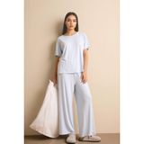 DeFacto Pijama Takımı Kısa Kollu, M, G1983AX26SP, Mavi, kadın