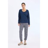 DeFacto Pijama Takımı Lacivert, S, E2357AX24WN, Lacivert-NV31, kadın