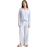 DeFacto Pijama Takımı Uzun Kollu, M, G1188AX26SP, Mavi, kadın