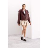 DeFacto Piliseli Normal Bel Basıc Gabardin Mini Etek D5265AX24AU