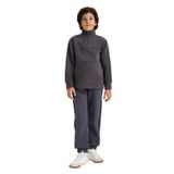 DeFacto Polar 2'li Takım Yarım Fermuarlı Sweatshirt Eşofman Altı Erkek Çocuk, 7-8 Yaş, G4965A825WN, Antrasit-AR227, erkek-çocuk