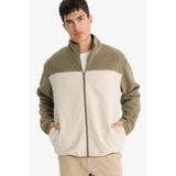 DeFacto Polar Hırka Haki, S, F0449AX25AU, Haki-KH401, Erkek