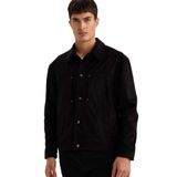 DeFacto Polo Yaka Fermuarlı Mont, 2XL, F8471AX26SP, Siyah-BK27, Erkek