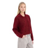 DeFacto Polo Yaka Triko Hırka Bordo, XL, E2289AX24WN, Bordo-BR93, Kadın