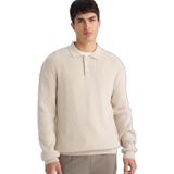 DeFacto Polo Yaka Triko Kazak, L, E801GY116713, Taş, Erkek
