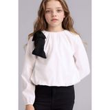 DeFacto Poplin Gömlek Kız Çocuk G7577A826SP - Beyaz-WT34 - 8 - 9 Yaş