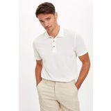 DeFacto R3439AZ.20SM.BG448 Bej Polo Yaka Kısa Kollu Regular Fit Erkek T-Shirt