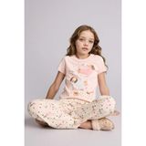 DeFacto Regular Fit 2'li Açık Pembe Pijama Takımı Kız Çocuk H0150A826SP - Pembe-PN114 - 7 - 8 Yaş