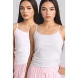 DeFacto Regular Fit 2'li Atlet, S, G8360AX26SP, Gri-GR93, Kadın