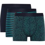 DeFacto Regular Fit 3'lü Boxer Çizgili Desen ile Erkekler İçin Konforlu Seçim - Lacivert-NV135