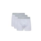 DeFacto Regular Fit 3'lü Boxer, M, G8561AX26SP, Beyaz-WT34, erkek