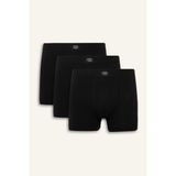 DeFacto Regular Fit 3'lü Boxer N4277AZ25AU - S - Siyah-BK27