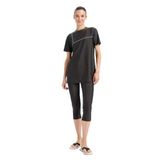 DeFacto Regular Fit 4'lü Hızlı Kuruyan Burkini Tesettür Basic Düz Mayo Takım, S, E3514AX25HSAR221-1013002, Antrasit, Kadın