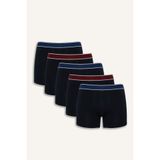 DeFacto Regular Fit 5li Boxer, 2XL, G9365AX26SP, Lacivert-NV135, erkek