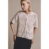 DeFacto Regular Fit Ajurlu Triko Hırka, L, H0871AX26SP, Ekru-ER105, Kadın