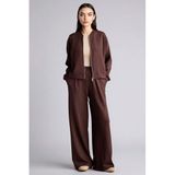 DeFacto Regular Fit Basic Düz Pantolon Kahve, XS, G8515AX26SP, Kahve-BN340, Kadın