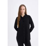 DeFacto Regular Fit Basic Düz Uzun Kollu Tesettür Gömlek Tunik Z3538AZ24SP