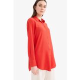DeFacto Regular Fit Basic Düz Uzun Kollu Tesettür Gömlek Tunik Z3538az25sp