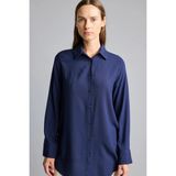DeFacto Regular Fit Basic Uzun Kollu Tesettür Gömlek Tunik Z3538AZ26SP - Lacivert-NV31 - 2XL