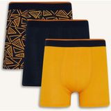 DeFacto Regular Fit Baskılı 3'lü Boxer T4929AZ25AU - Lacivert-NV135
