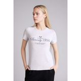 DeFacto Regular Fit Baskılı Ribana T-Shirt Gri, S, H1904AX26SM, Gri-GR93, Kadın