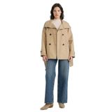 DeFacto Regular Fit Bej Trençkot, XL, Regular Fit Trençkot, Bej-BG644, Kadın