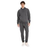 DeFacto Regular Fit Beli Bağcıklı Cepli Paçası Lastikli Şardonlu Basic Düz Jogger Eşofman Altı, S, E6326AX25AU, Antrasit-AR104, Erkek