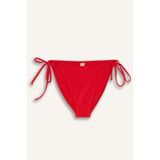 DeFacto Regular Fit Bikini Alt, S, E0142AX26SM, Kırmızı, Kadın