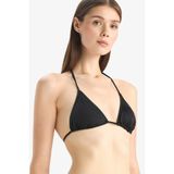 DeFacto Regular Fit Bikini Üstü, S, T3666AZ25SM, Siyah, Kadın