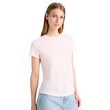 DeFacto Regular Fit Bisiklet Yaka Basic Düz Kısa Kollu Tişört, L, F4213AXNS, Pembe-PN38, Kadın