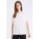 DeFacto Regular Fit Bisiklet Yaka Basic Düz Penye Kısa Kollu Beyaz Tişört W9584az25sp