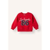 DeFacto Regular Fıt Bisiklet Yaka Baskılı Sweatshirt Kumaşı Sweatshirt Erkek Bebek
