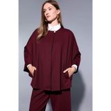DeFacto Regular Fit Bisiklet Yaka Cepli Pelerin Hırka, L, F3686AX25AU, Bordo-BR34, Kadın