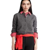 DeFacto Regular Fit Bisiklet Yaka Hırka, S, E3654AX26SP, Antrasit-AR42, Kadın