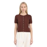 DeFacto Regular Fit Bisiklet Yaka Hırka, XL, E5770AX25AU, Kahve-BN495, Kadın