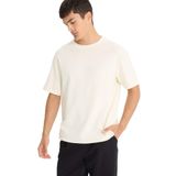 DeFacto Regular Fit Bisiklet Yaka Kısa Kollu Tişört, S, E8182AX25AU, Ekru-ER140, Erkek