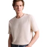 DeFacto Regular Fit Bisiklet Yaka Kısa Kollu Tişört, XL, G7033AX26SM, Bej-BG170, Erkek