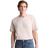 DeFacto Regular Fit Bisiklet Yaka Kısa Kollu Tişört, XS, G7033AX26SM, Bej-BG170, Erkek