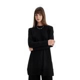 DeFacto Regular Fit Bisiklet Yaka Kzak Tunik Siyah 3XL