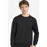 DeFacto Regular Fit Bisiklet Yaka Sweatshirt, L, F9854AX26SP, Siyah-BK81, erkek