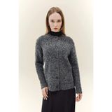 DeFacto Regular Fit Bisiklet Yaka Triko Hırka, M, F1103AX25AU, Antrasit-AR190, Kadın