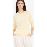 DeFacto Regular Fit Bisiklet Yaka Triko Kazak F7091AZ25WN - Sarı-YL464 - XL