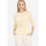 Defacto Regular Fit Bisiklet Yaka Triko Kazak F7091az25wnyl464 Sarı