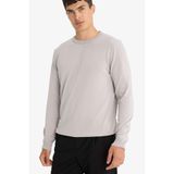 Defacto Regular Fit Bisiklet Yaka Triko Kazak, S, A5268AX25AU, Gri, Erkek