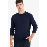 Defacto Regular Fit Bisiklet Yaka Triko Kazak, Xl, A5268AX25AU, Lacivert, Erkek