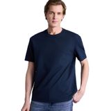 DeFacto Regular Fit Bisiklet Yaka Twill Kısa Kollu Tişört, XS, D7912AX26SP, Lacivert-NV82, Erkek