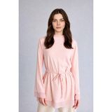 DeFacto Regular Fit Bisiklet Yaka Uzun Kollu Açık Pembe Tunik H3098AX26SM - 2XL