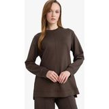 DeFacto Regular Fit Bisiklet Yaka Uzun Kollu Tunik F5117AX26SP - Haki-KH227 - M