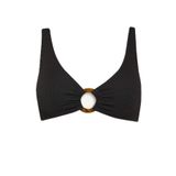 DeFacto Regular Fit Bürümcük Bikini Üstü Siyah, XS, B6903AX24SM, Siyah-BK81, Kadın
